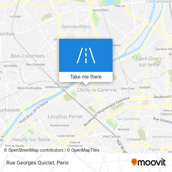 Rue Georges Quiclet map