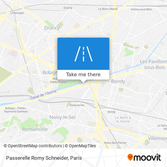 Passerelle Romy Schneider map