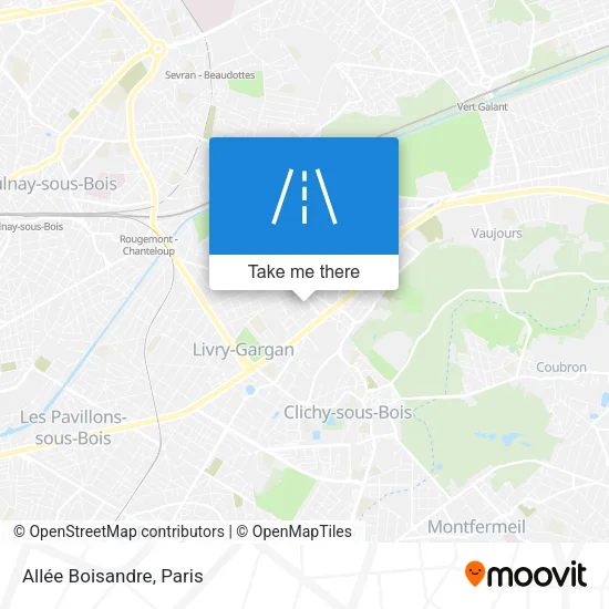 Mapa Allée Boisandre