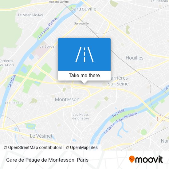 Gare de Péage de Montesson map