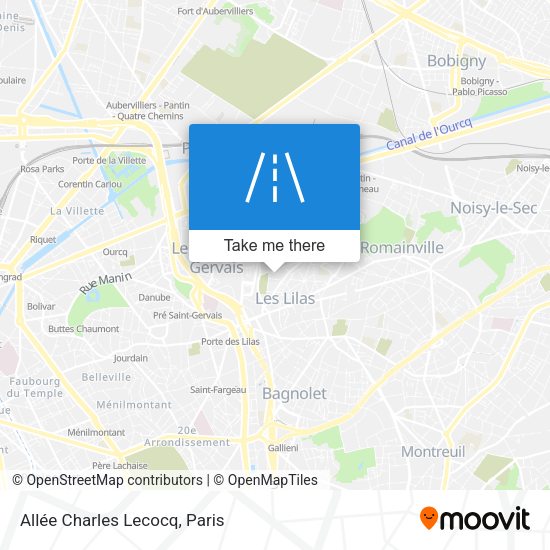 Allée Charles Lecocq map