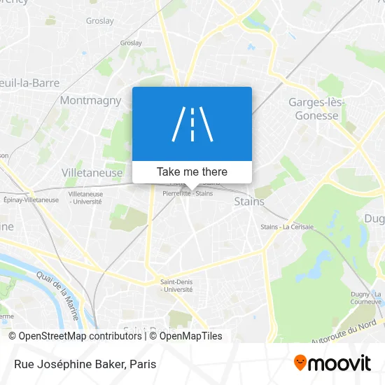 Rue Joséphine Baker map