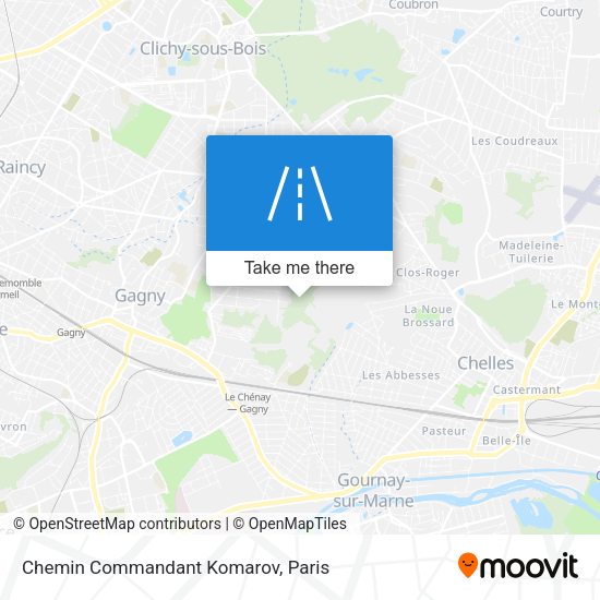 Chemin Commandant Komarov map