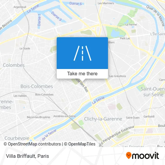 Villa Briffault map