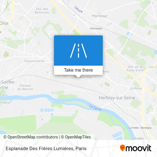 Esplanade Des Frères Lumières map
