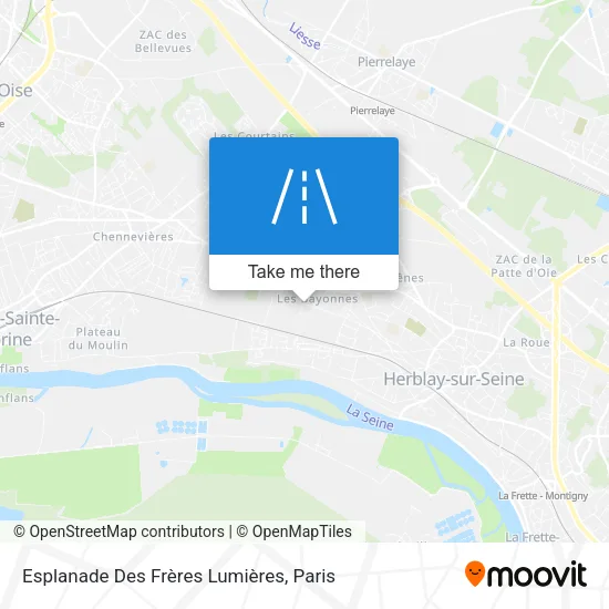 Esplanade Des Frères Lumières map