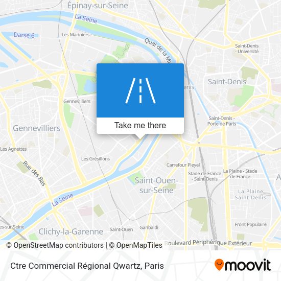 Ctre Commercial Régional Qwartz map