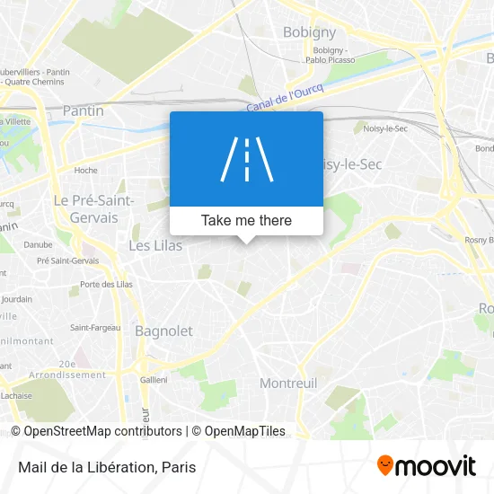 Mail de la Libération map