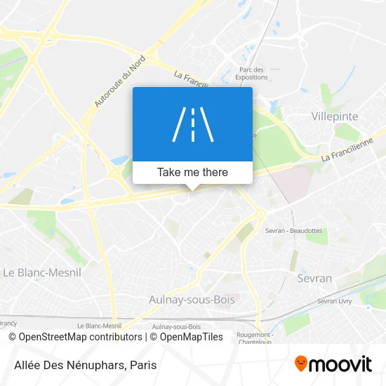Allée Des Nénuphars map