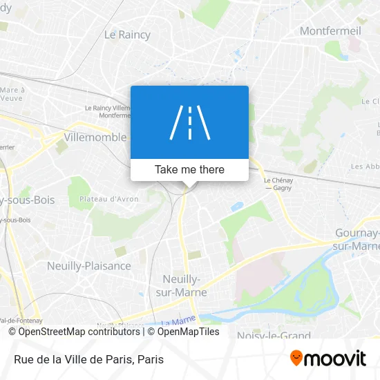 Rue de la Ville de Paris map