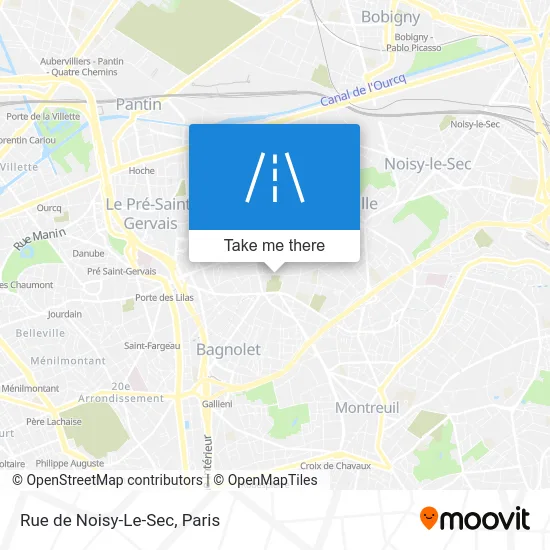Rue de Noisy-Le-Sec map