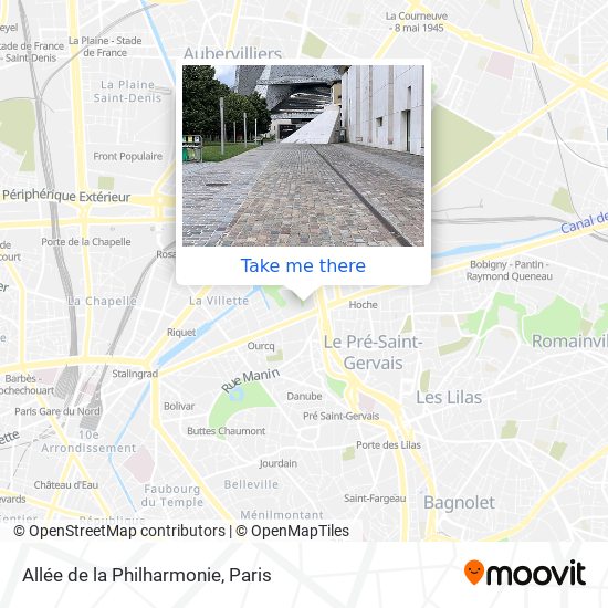 Allée de la Philharmonie map