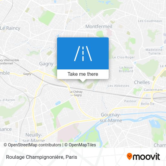 Roulage Champignonière map