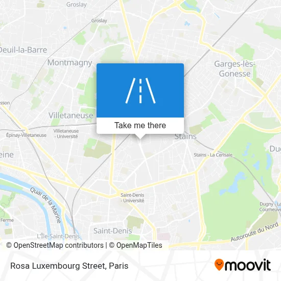 Rue Rosa Luxembourg map