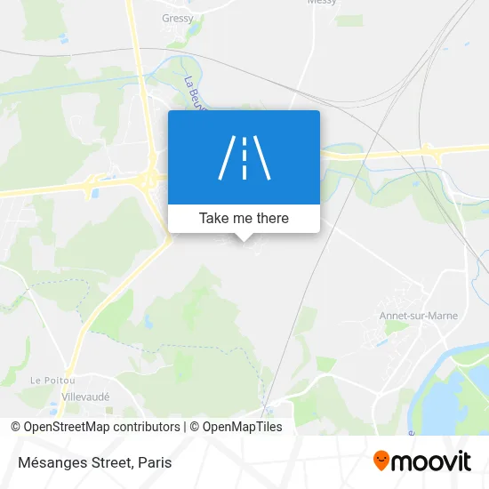 Rue Des Mésanges map