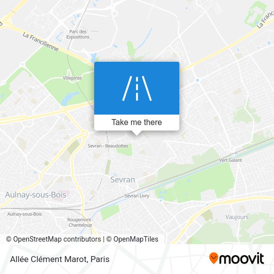 Allée Clément Marot map