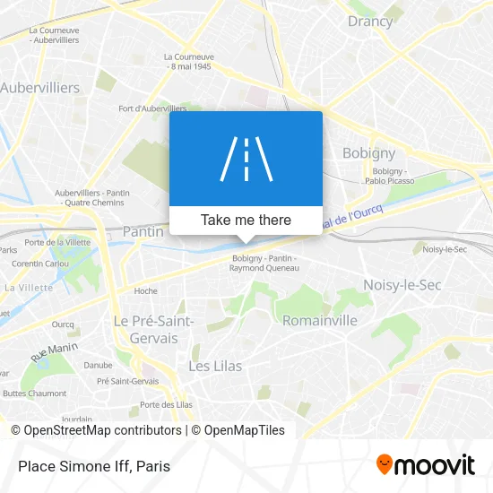 Place Simone Iff map