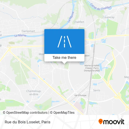 Rue du Bois Loselet map