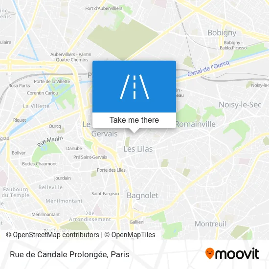 Rue de Candale Prolongée map