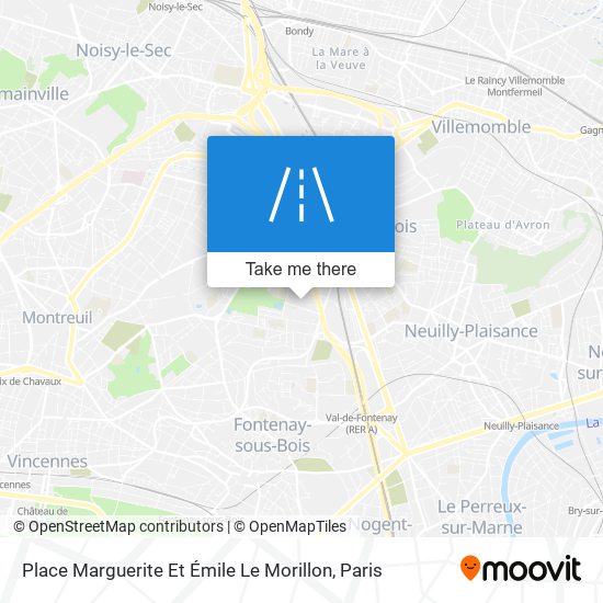 Mapa Place Marguerite Et Émile Le Morillon