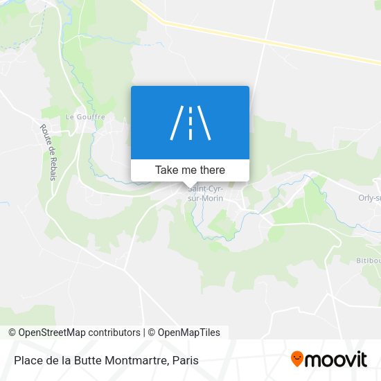 Place de la Butte Montmartre map