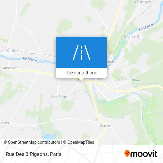 Rue Des 3 Pigeons map