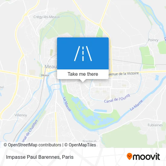 Impasse Paul Barennes map