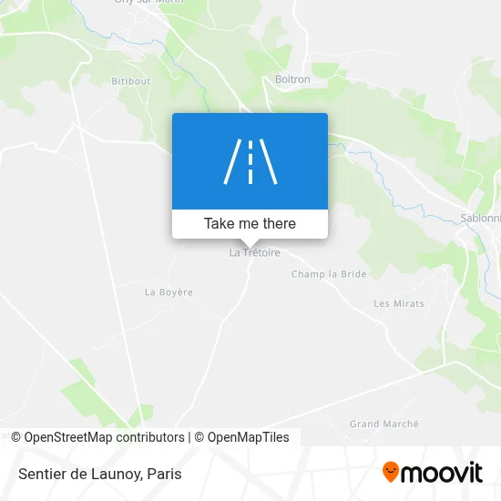 Sentier de Launoy map