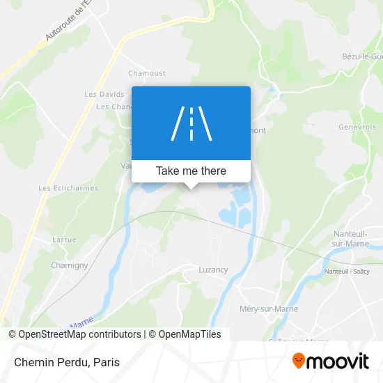Chemin Perdu map