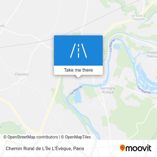 Chemin Rural de L'Île L'Évêque map