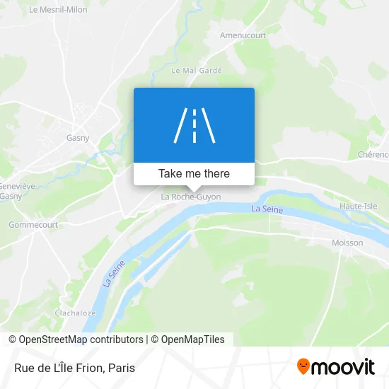 Rue de L'Île Frion map