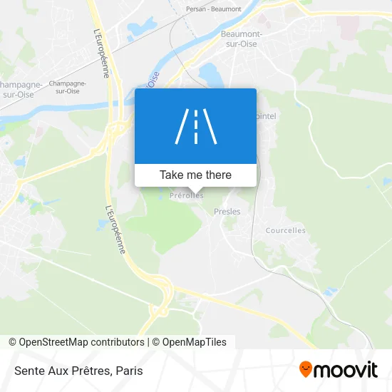 Sente Aux Prêtres map