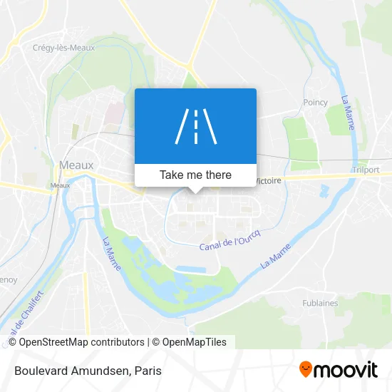Boulevard Amundsen map