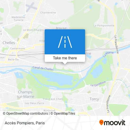 Mapa Accès Pompiers