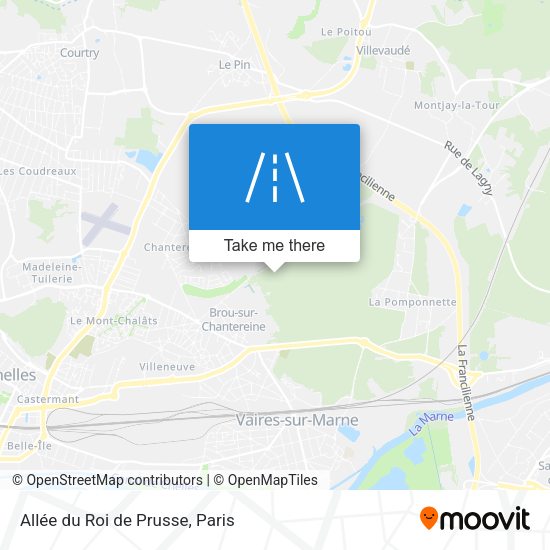 Allée du Roi de Prusse map