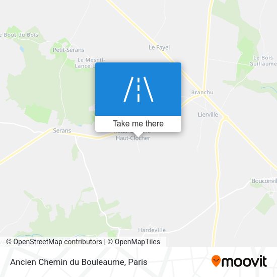 Ancien Chemin du Bouleaume map