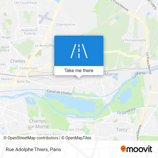 Rue Adolphe Thiers map