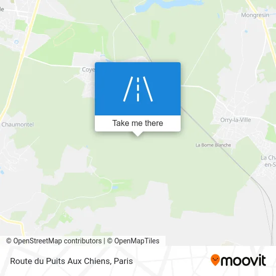 Route du Puits Aux Chiens map