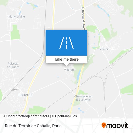 Rue du Terroir de Châalis map