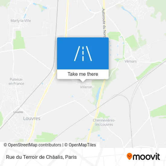 Mapa Rue du Terroir de Châalis