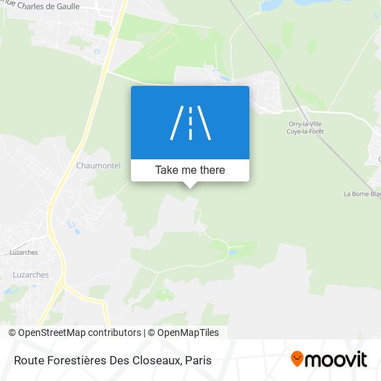Route Forestières Des Closeaux map