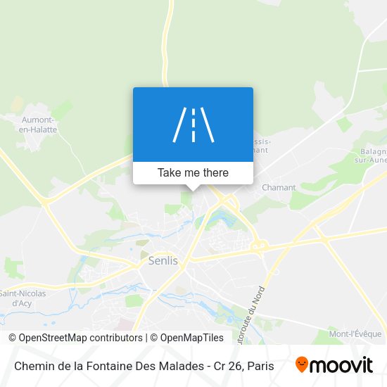 Chemin de la Fontaine Des Malades - Cr 26 map