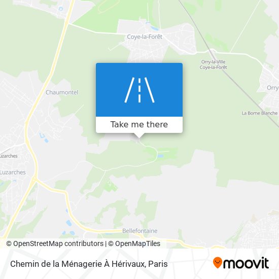 Chemin de la Ménagerie À Hérivaux map