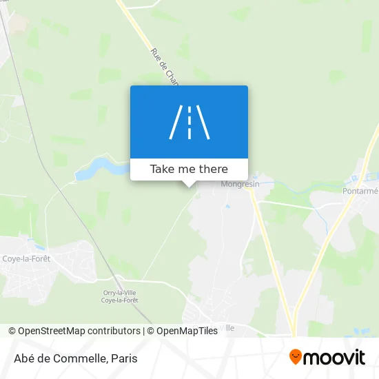 Abé de Commelle map