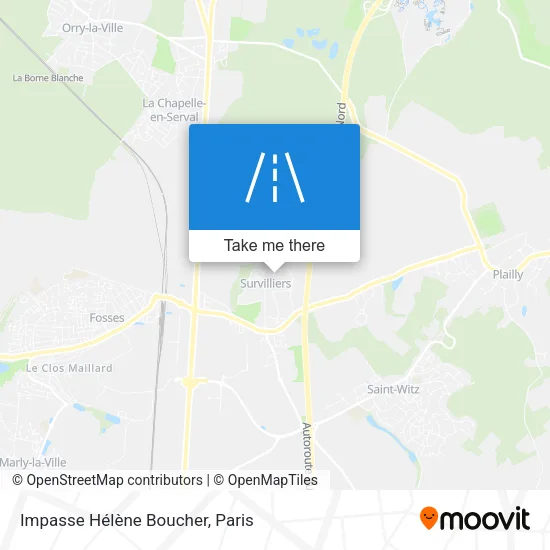 Impasse Hélène Boucher map