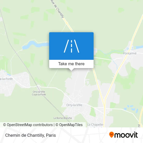 Chemin de Chantilly map