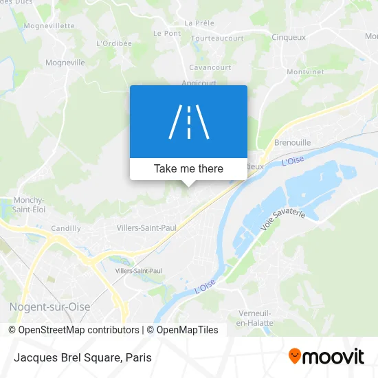 Square Jacques Brel map