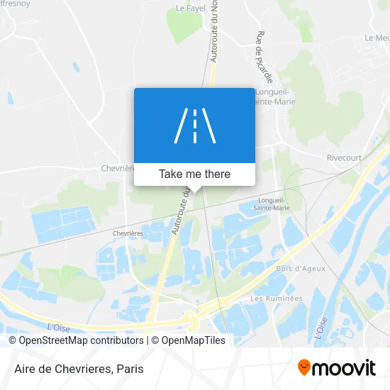 Aire de Chevrieres map