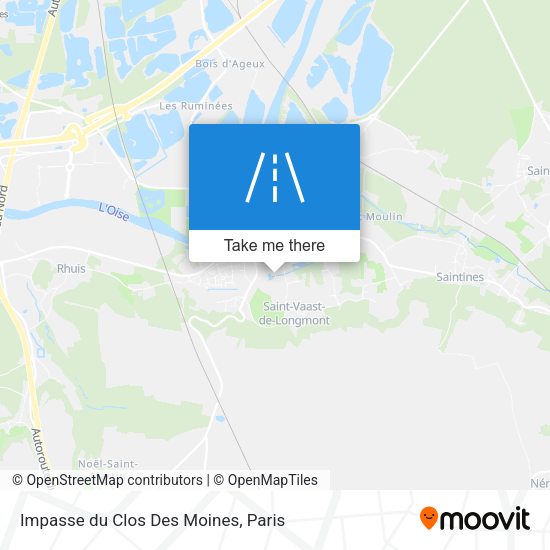 Impasse du Clos Des Moines map