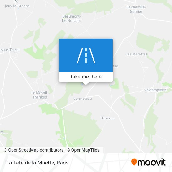 La Tête de la Muette map